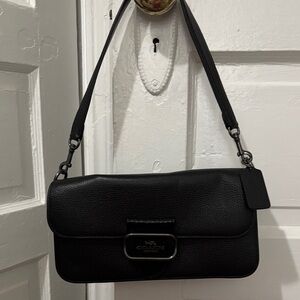 Coach Black Leather Shoulder Bag